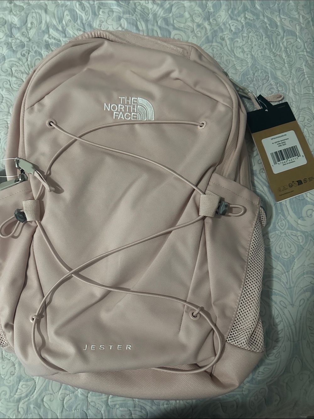 NWT PINK MOSS COLOR The North Face Jester Backpack - Light Pink - Picture 1 of 5